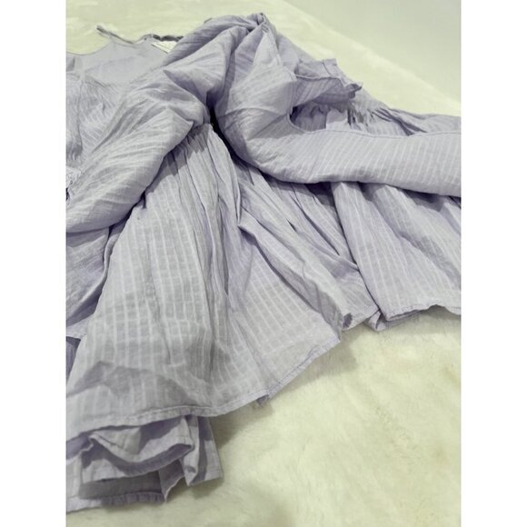 New J Crew Size M Tiered Twisted Cotton Dress lilac BR007 Summer Beach SU23 - Picture 9 of 15